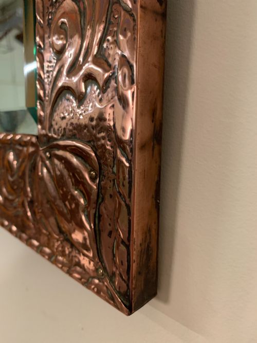 ARTS AND CRAFTS COPPER MIRROR - ADDITIONAL PHOTO 8