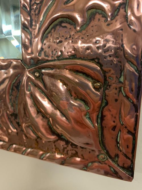 ARTS AND CRAFTS COPPER MIRROR - ADDITIONAL PHOTO 9