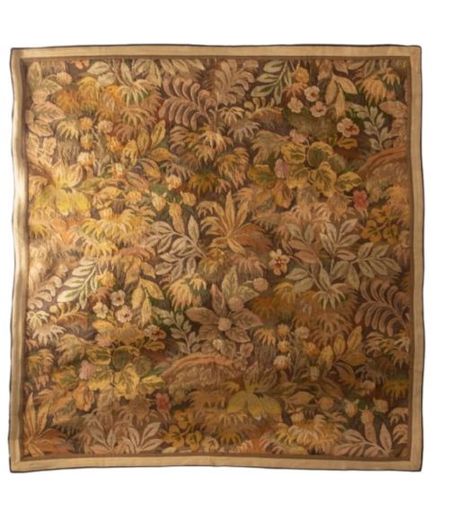 19TH CENTURY FRENCH VERDURE TAPESTRY