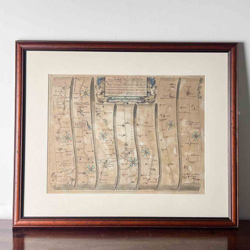 SEVENTEENTH CENTURY ROAD MAP BY JOHN OGILBY