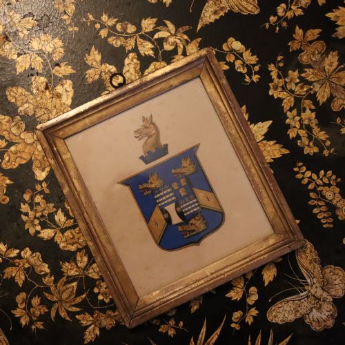 ENGLISH COAT OF ARMS PICTURE CIRCA 1810