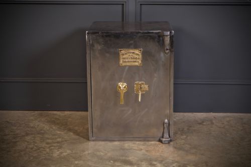 VICTORIAN POLISHED CAST IRON SAFE BY WHITFIELDS