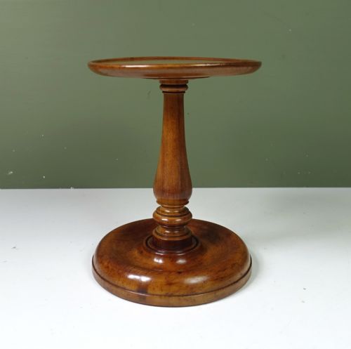 19TH C FRUITWOOD CANDLE STAND