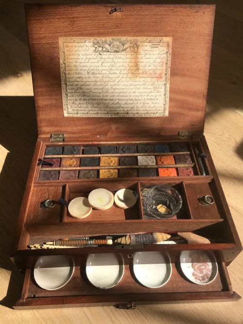 AN ARTIST PAINT BOX FULL OF PAINTS AND ACCESSORIES - ADDITIONAL PHOTO 7