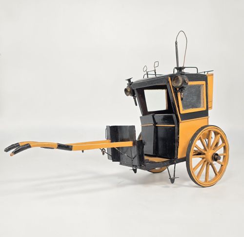 A SUPERB SCALE MODEL OF AN EARLY 19TH CENTURY HANSON CAB