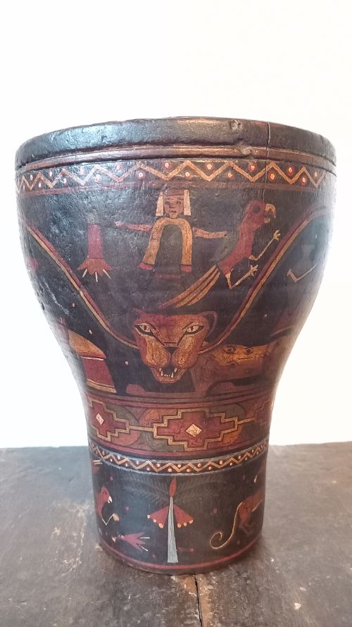 POST COLUMBIAN ERA INCAN KERO BEAKER