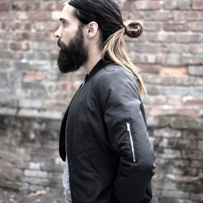 Pony Style Long Hairstyles For Men