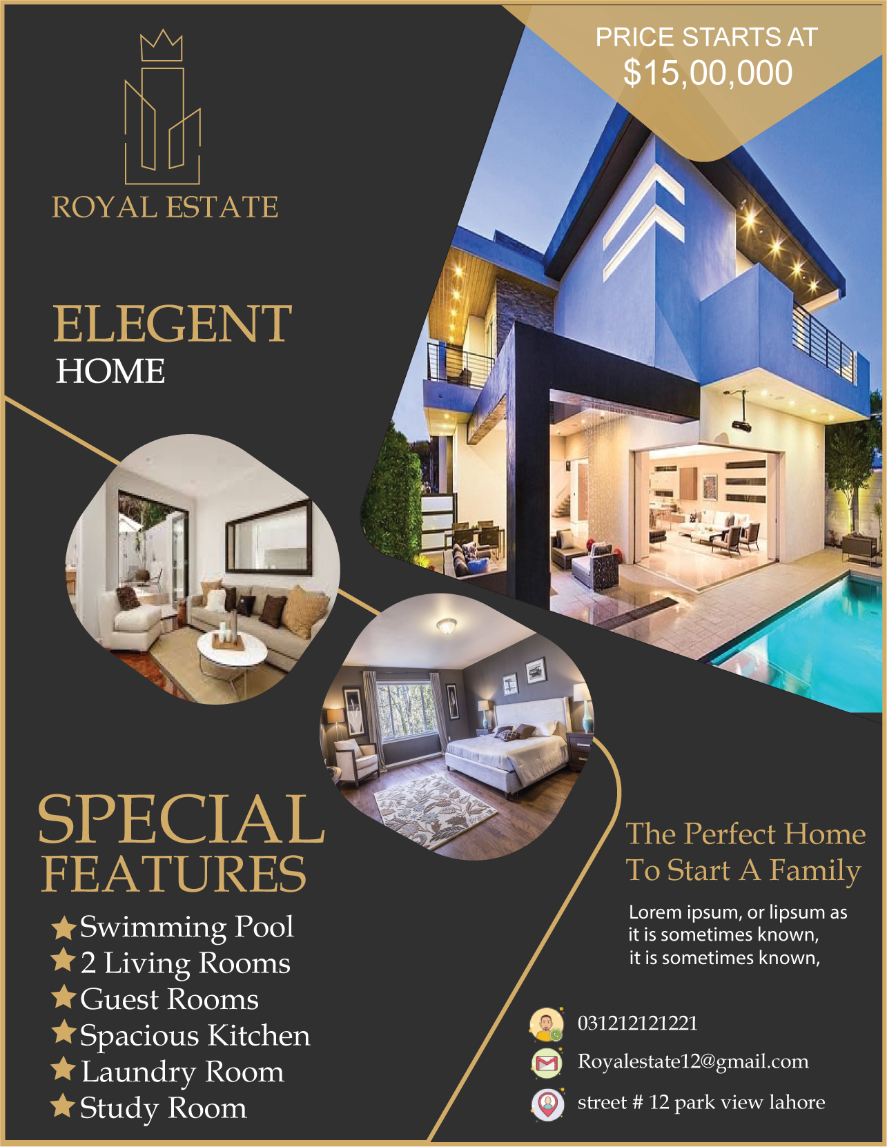 I will design professional real estate flyer, brochure and web banner