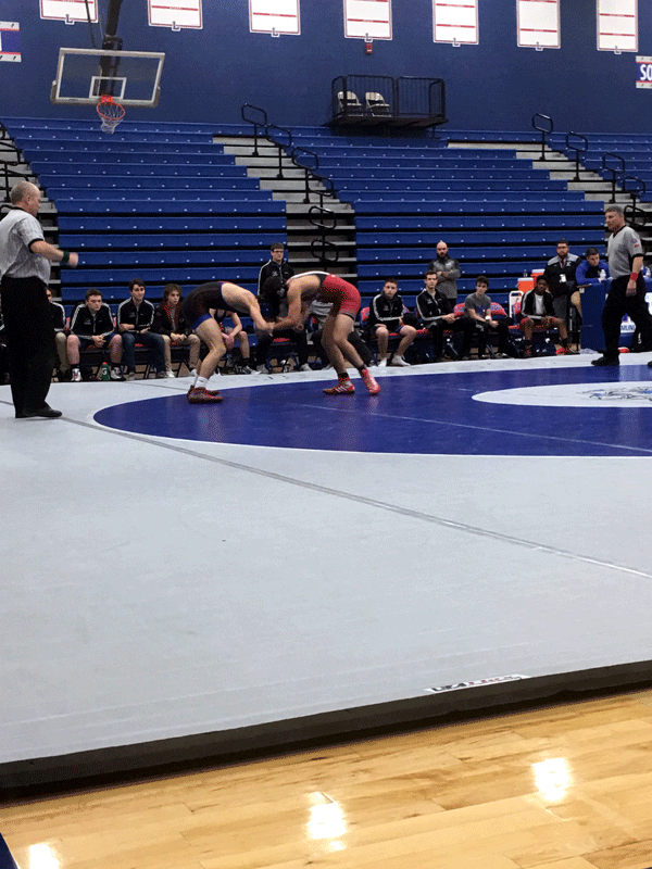 Rj Vazquez during his match against the Lakes Eagles.