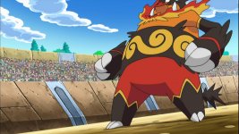 Episode 733 - Fierce Fighting Donamite! Bisharp VS Emboar!! Pictures