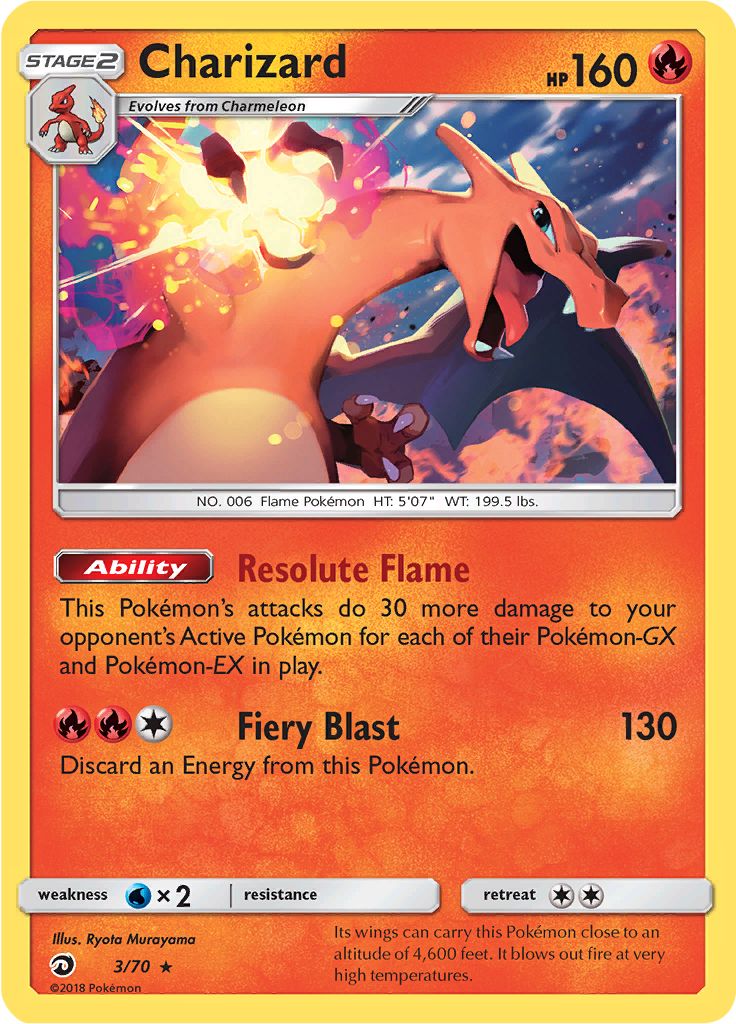 Serebii.net Pokémon Card Database - Dragon Majesty - #3 Charizard