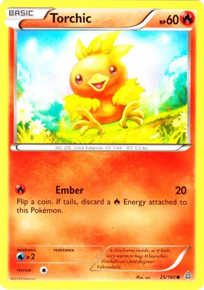 Serebii.net Pokémon Card Database - Primal Clash - #25 Torchic