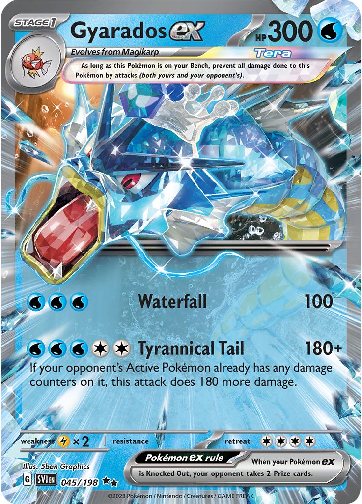 Serebii.net Pokémon Card Database - Scarlet Violet - #45 Gyarados ex