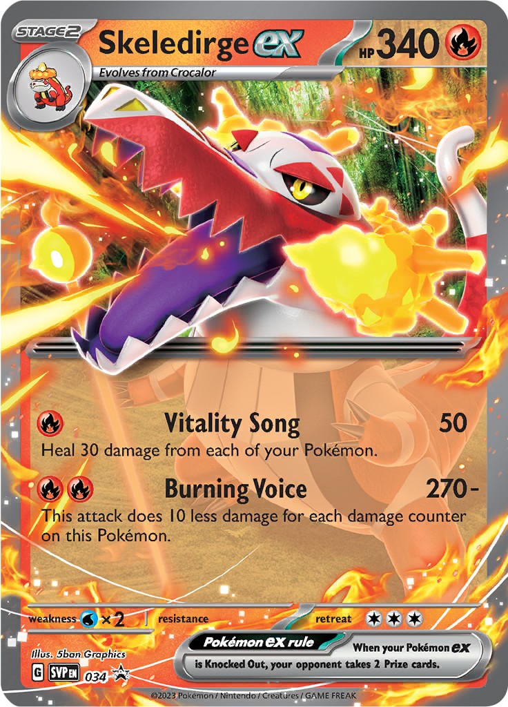 Serebii.net Pokémon Card Database - SV Promos - #34 Skeledirge ex