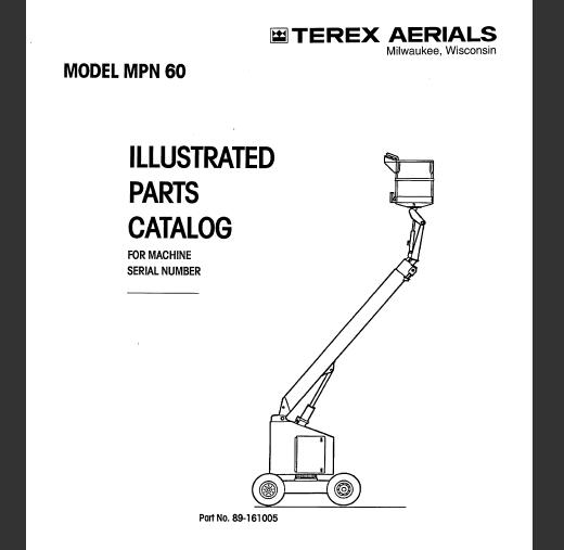 Terex Aerials Simon Model MPN60 Self – Propelled Aerial Work Platforms ...