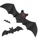 Holiday, problem, warning, Attention, craft, exclamation, Dream, Alert, halloween, horror, Bats, bat, night, Dark, scared, wing, scary, tale, flight, Moon, danger, fly, of, evil, Terror DarkSlateGray icon