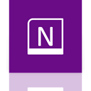 onenote, Mirror, Alt Purple icon