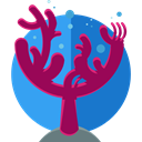 nature, Aquarium, Coral, Aquatic, Sea Life Purple icon