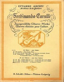 12 Romances  - Ausgewahlte Gitarre - Werke O&#039;Euvres choisies pour Guitare - Guitar Archiv Series No. 68 - Op. 333, Vol. 2 - For Two Guitars