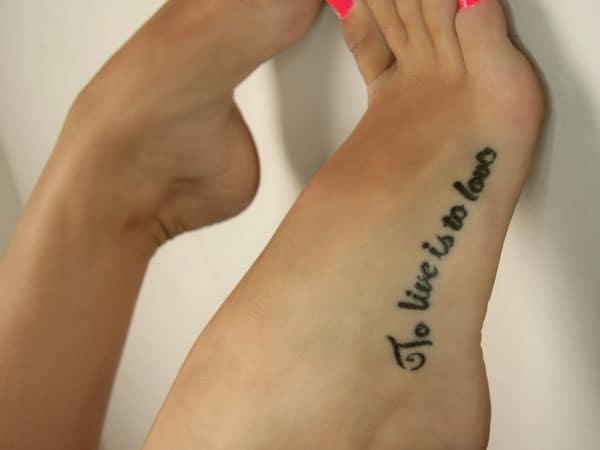 To Live Is To Love Meaningful Tattoos