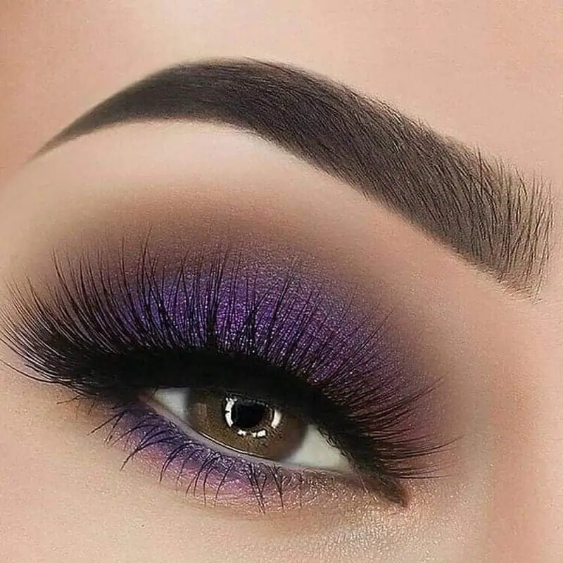 purple eyeshadow for brown eyed women