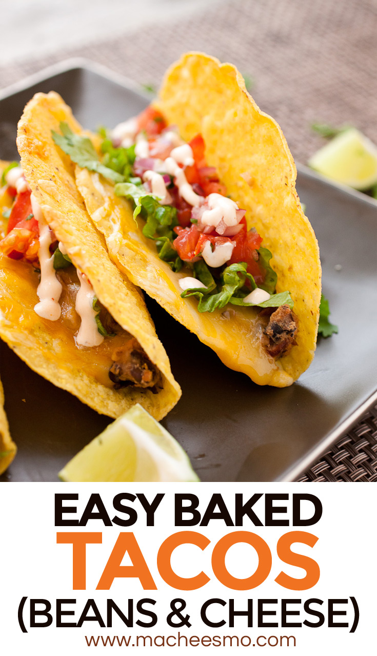 Cheesy baked tacos