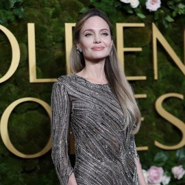 LOS ANGELES, CA - JANUARY 5, 2025, 82ND GOLDEN GLOBE AWARDS - Angelina Jolie at the 82nd Golden Globe Awards, held at the Beverly Hilton Hotel in Los Angeles on January 5, 2025.