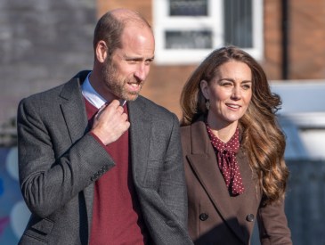 Prince William, Prince of Wales and Catherine, Princess of Wales arrive for a visit to Southport Community Centre on October 10, 2024 in Southport, England. Earlier this year, Bebe King (6), Elsie Dot Stancombe (7) and Alice da Silva Aguiar (9) died after a mass stabbing at a children's Taylor Swift-themed dance class on July 29 in the Merseyside town of Southport.