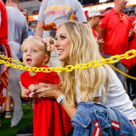 Sterling Mahomes and Brittany Mahomes