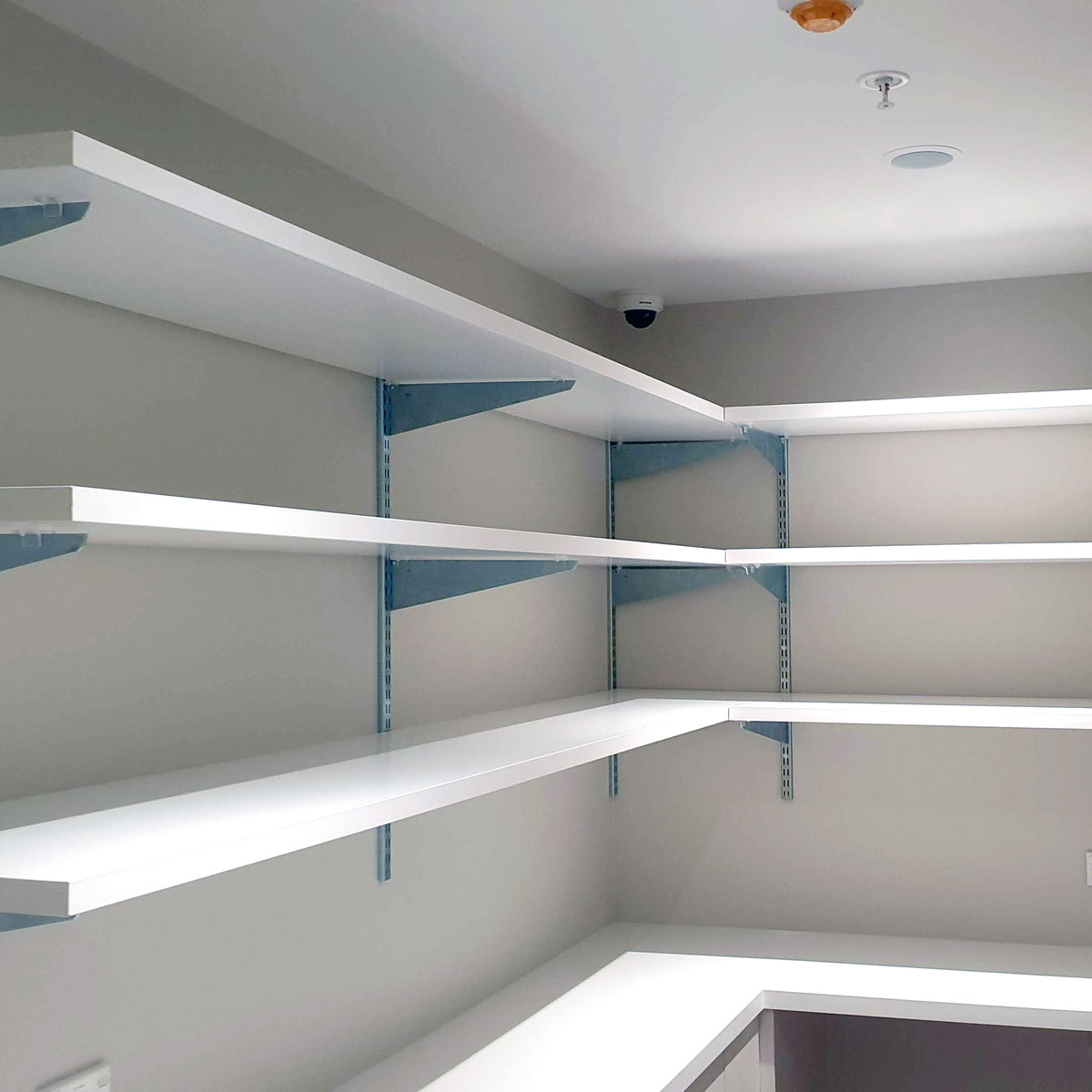 Wall Channel Garage Shelving