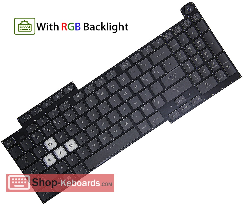 Asus 0KNR0-681FUS00 Keyboard replacement