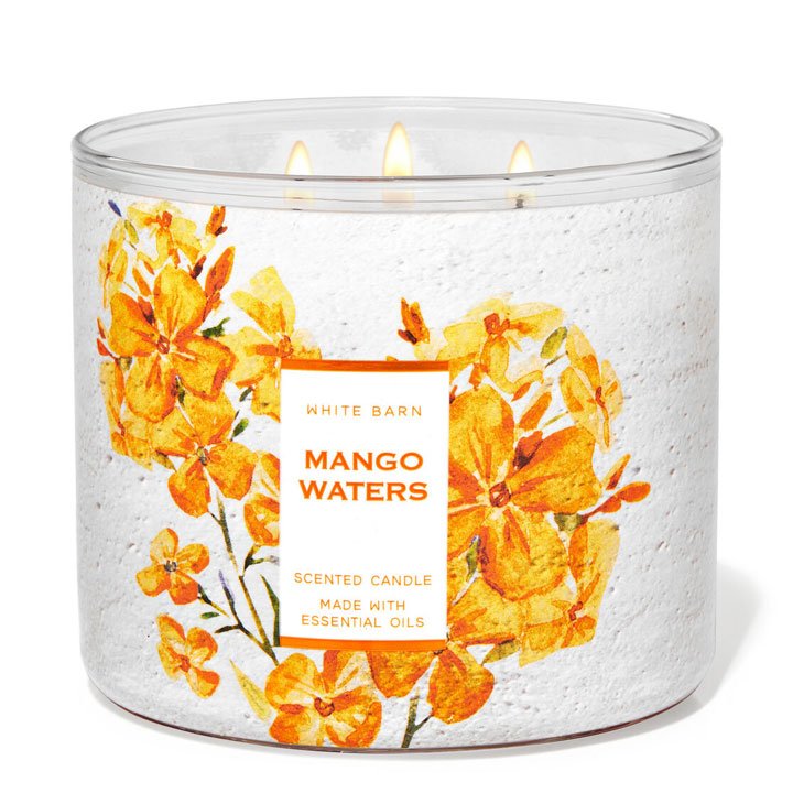 Nến thơm Bath & Body Works White Barn Mango Waters, 411g