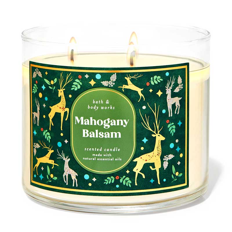 Nến thơm Bath & Body Works Mahogany Balsam, 411g