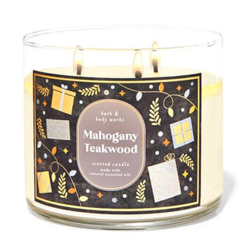 Nến thơm Bath & Body Works Mahogany Teakwood, 411g