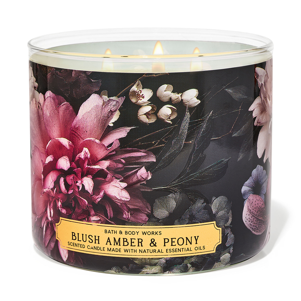 Nến thơm Bath & Body Works Blush Amber & Peony, 411g