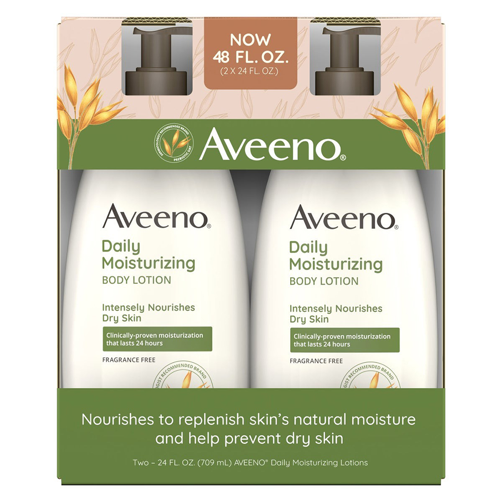 Lotion dưỡng da Aveeno Daily Moisturizing, 2 x 709ml