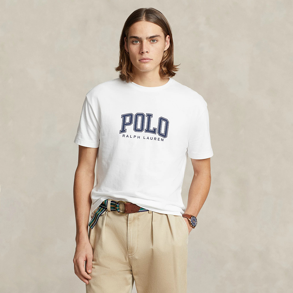 Áo Polo Ralph Lauren Classic Fit Logo Jersey - White, Size S