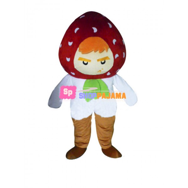 Strawberry Boy Mascot Costume