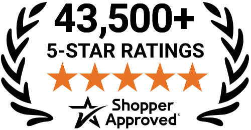 5 Star Excellence award from Shopper Approved for collecting at least 100 5 star reviews