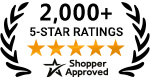 5 Star Excellence award from Shopper Approved for collecting at least 100 5 star reviews