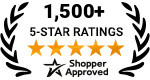 5 Star Excellence award from Shopper Approved for collecting at least 100 5 star reviews