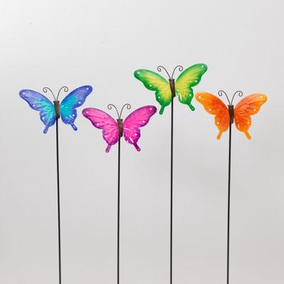 Metal Butterfly Garden Stake 20in