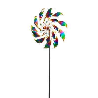 Gerson Metal Wind Spinner Garden Stake 84in