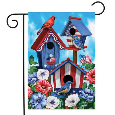 Briarwood Lane Americana Birdhouses Garden Flag