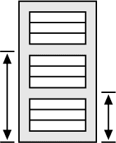 Two custom divider rails on louvered shutter.