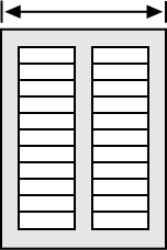 Double wide louvered vinyl shutter width.