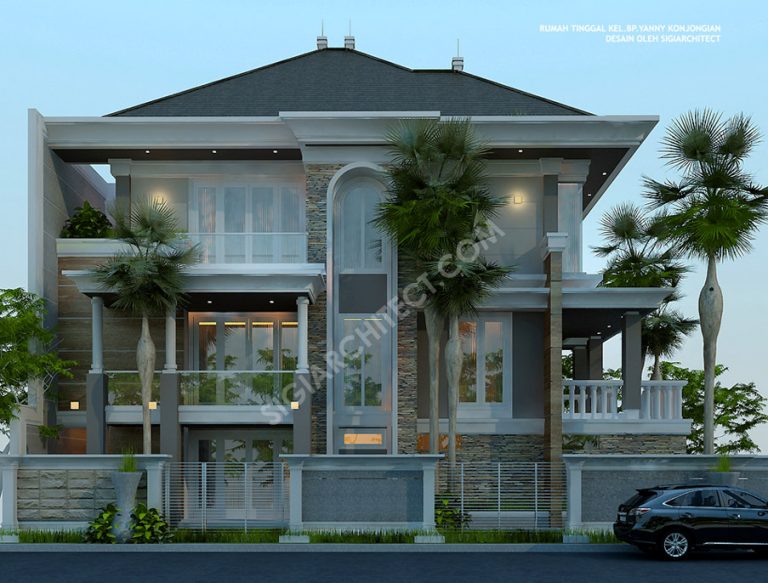 Rumah 3 Lantai Modern Klasik