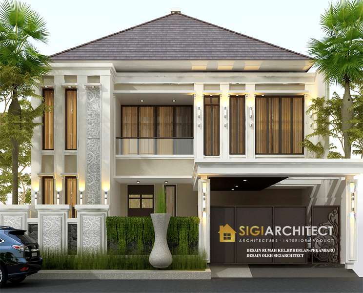 desain MODEL RUMAH TINGKAT 2 LANTAI TROPIS MODERN