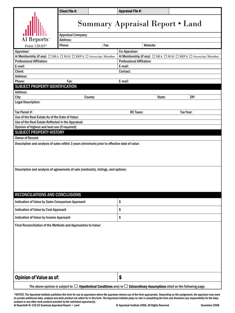 Land Appraisal Report Template Pdf Templates Jotform - vrogue.co