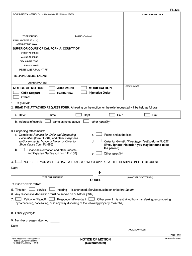 Florida Dh 680 Form Printable